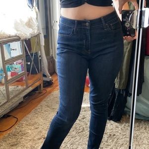 Levi’s Dark Blue Denim 721 High Rise Skinny Jeans